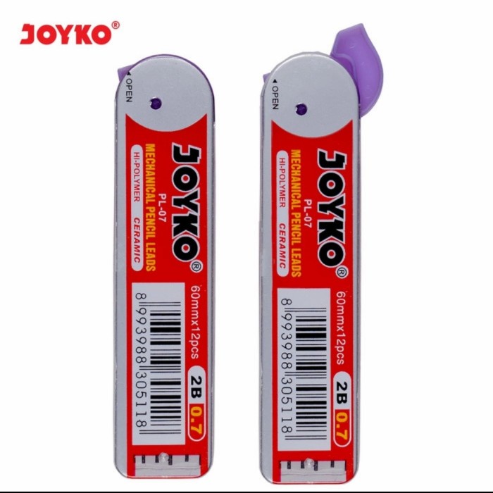 

Joyko Pencil Lead / Isi Pensil Mekanik Joyko PL-07 / 2B / 0.7 mm