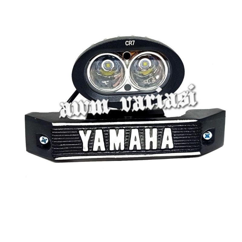 Lampu Tembak Sorot LED OWL 2 Mata Titik 20 Watt Worklight Cree 2Watt Plus Breket kumis RX King Gold /Silver