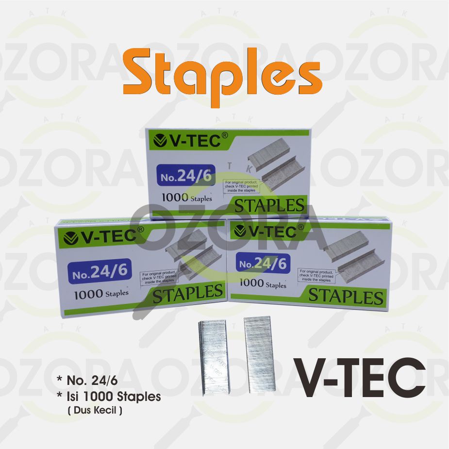 

Staples Isi Hekter Jepretan Refill Stapler V-Tec No. 24/6