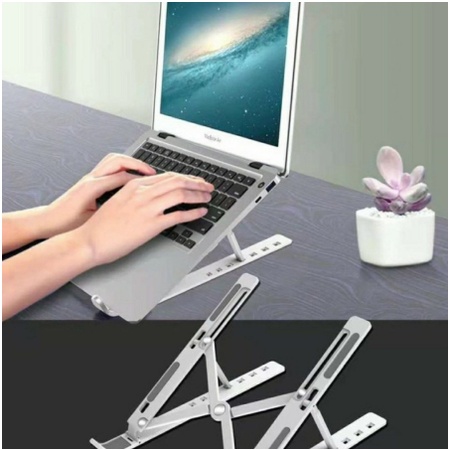 JY SS26 Stand Laptop Tablet Hp Holder Dudukan Laptop Handphone Portable Holder Folding Lipat Notebook Anti Slip