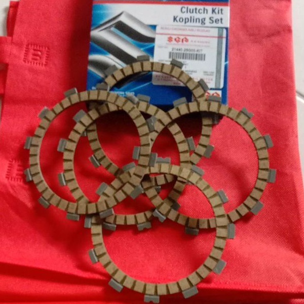 kampas kopling plat kopling set motor satria fu ORI SGP pnp thander jamin asli