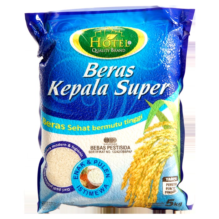 

978EqW Beras Hotel Organik (Kepala Super) 5Kg WQ0112