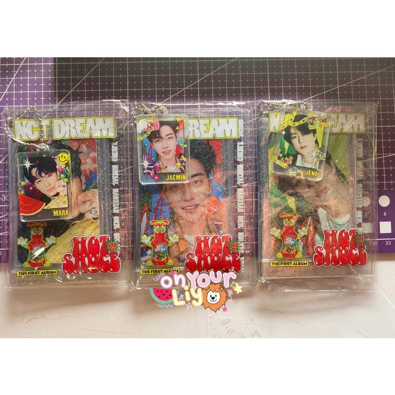 READY STOCK OFFICIAL MERCHANDISE NCT DREAM PHOTO HOLDER HOT SAUCE MARK JAEMIN JENO