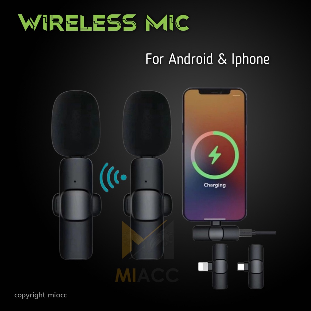 BLUETOOTH MICROPHONE WIRELESS K8 IPHONE / TYPE C