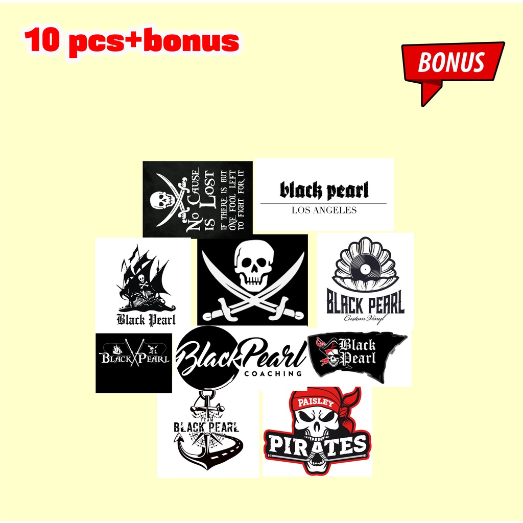 

Paket stiker Blackpearl isi 10 pcs oke