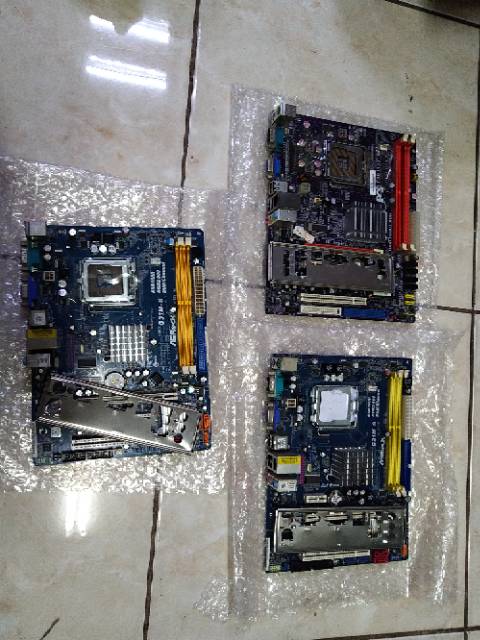 Paket mainboard lga 775 g31 DDR2 prosesor core 2 quad quad core Q8300 fan