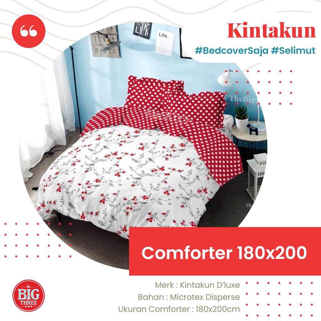 KINTAKUN Bedcover Saja / Comforter 180x200 cm Motif Candrika Candramawa Kartika Raduga Gian Citra - COM TBT