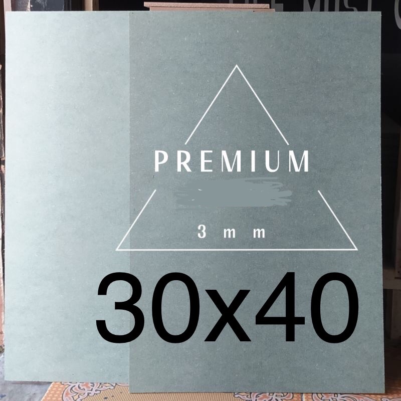 PAPAN MDF 30x40 3mm hijau