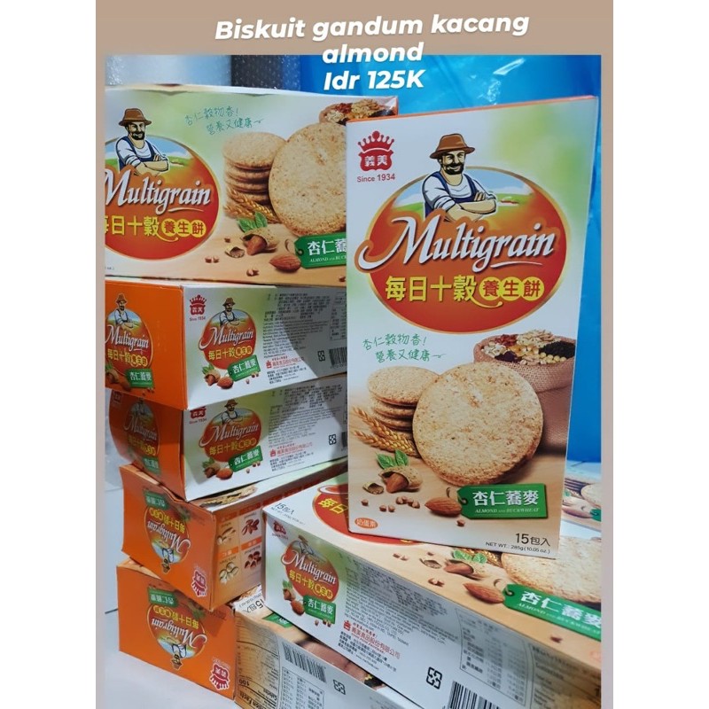 

Multigrain Biskuit Gandum Kacang Almond