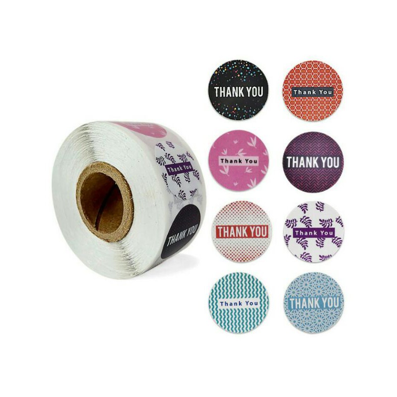 

Stiker label Thank You lucu Ex05 utk hiasan paket/bingkisan/souvenir/pesta/serbaguna