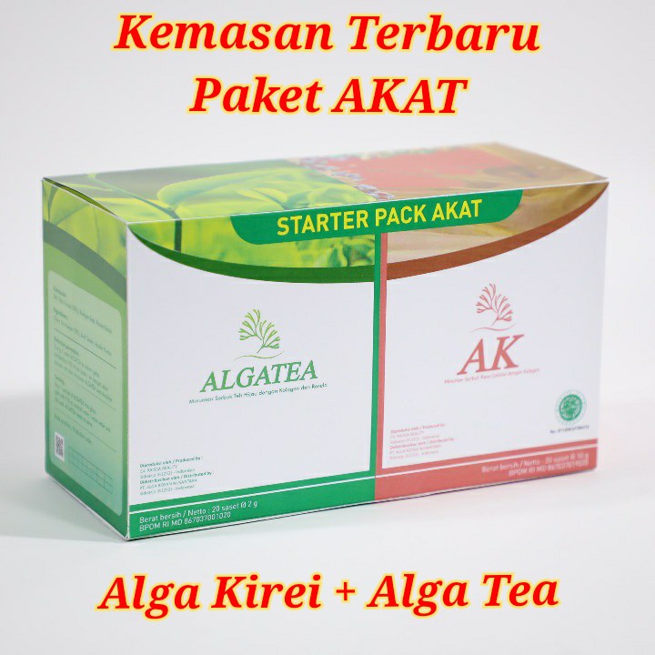 Paket Hemat ALGA KIREI + ALGA TEA Dalam Satu Box - PAKET AKAT