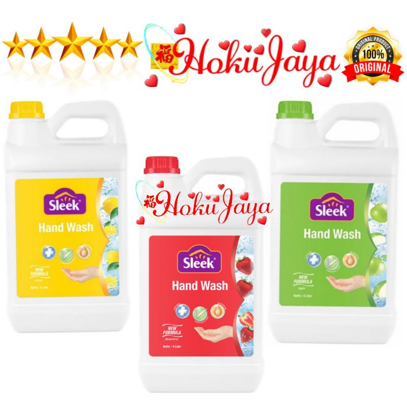 Sleek Handwash 4liter sabun cuci tangan hand wash 4lt kino