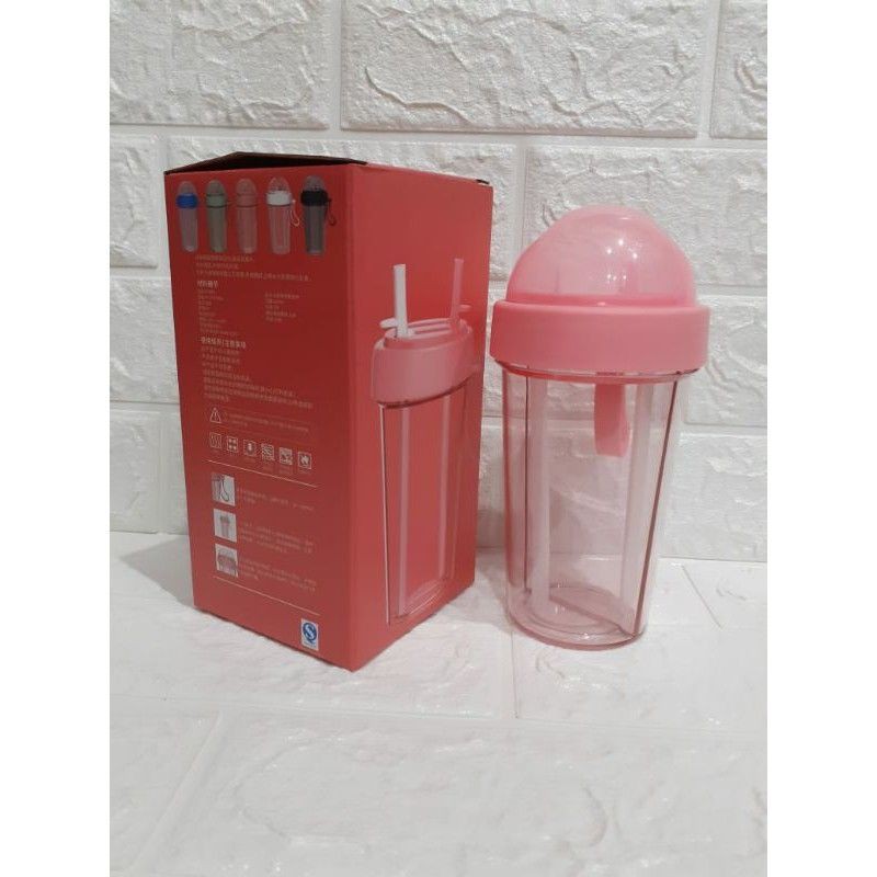 BOTOL MINUM 2 FUNGSI BOTOL MINUM 2 IN 1 600 ML