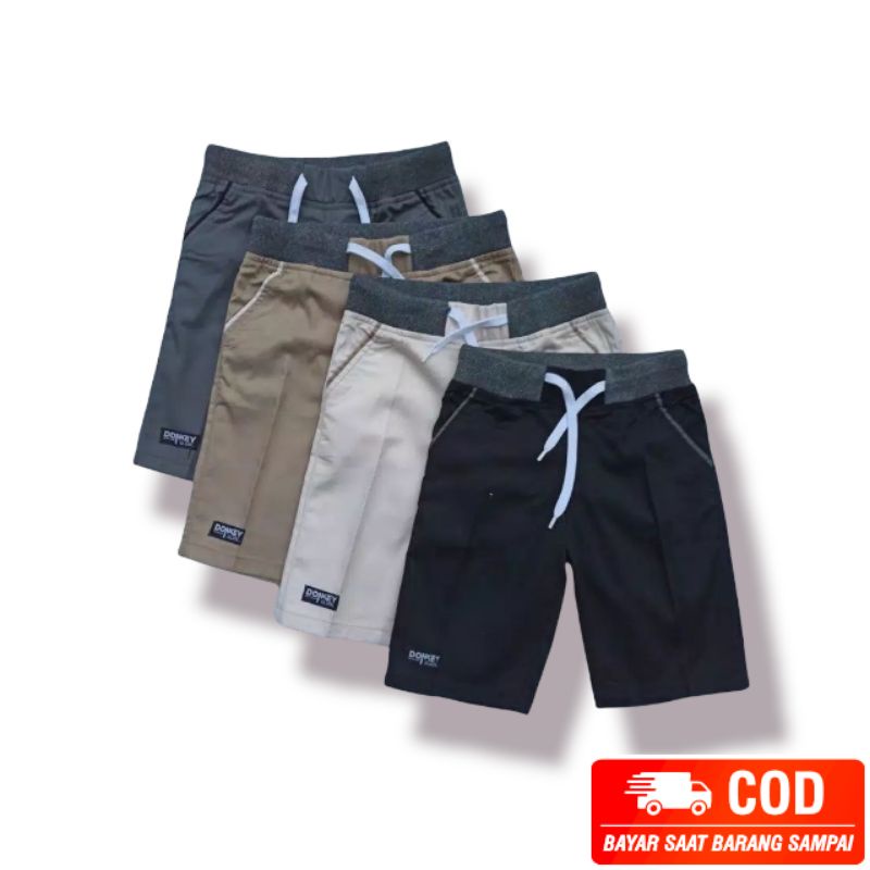 Chinos rib celana pendek anak laki laki  celana bawah lutut anak cowok tangung hitam moca abu cream size 1 2 3 3 5 6 7 8 9 10 11 12 13 14 tahun