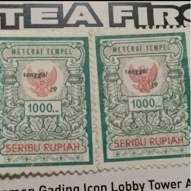 MATERAI 1000 RUPIAH TAHUN 1981-1985 ORIGINAL