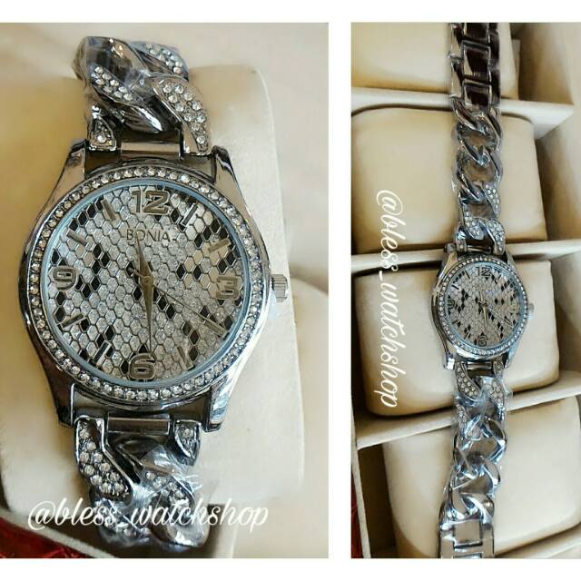 Jam tangan wanita rantai leopard