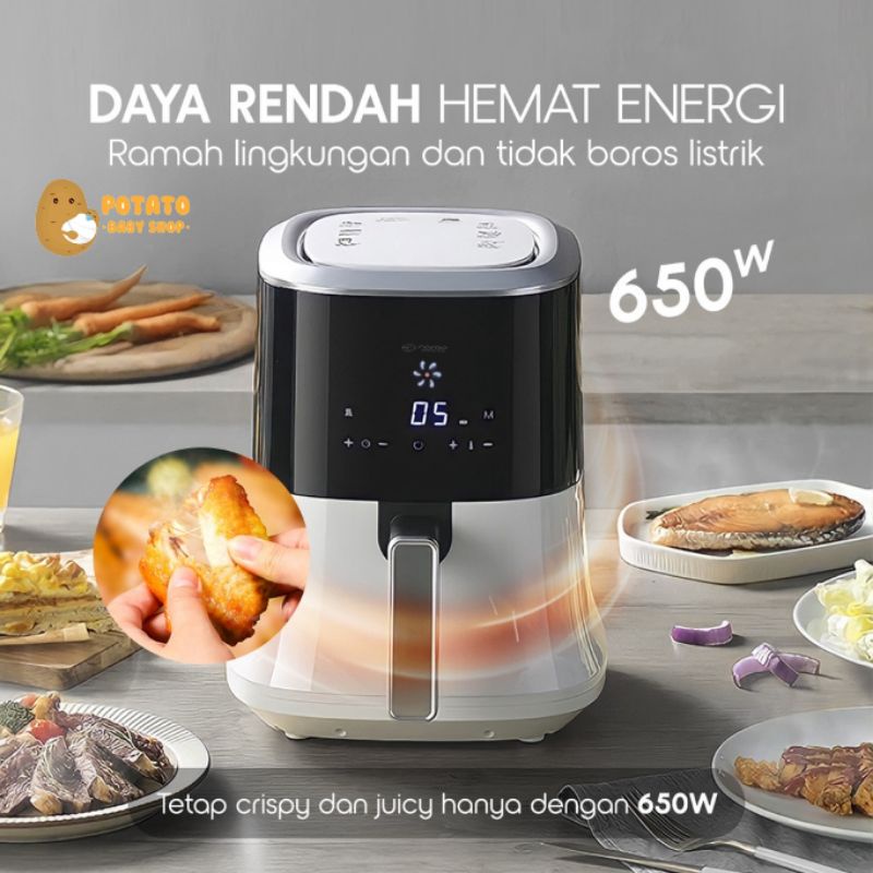 Norge Air Fryer 2,5L - Penggoreng Tanpa Minyak