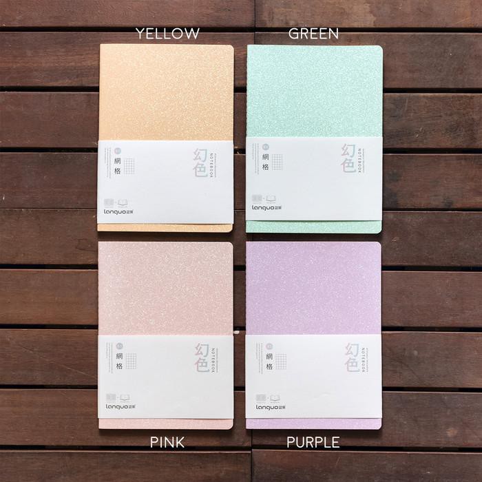 

Floating Dream Glitter Grid Notebook B5 / Buku Tulis B5 / Buku Catatan - Green