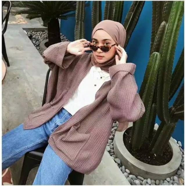 LAVELLA RAJUT PREMIUM kardigan LOCCY OVERSIZE premium