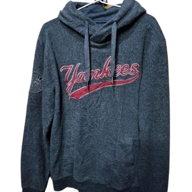 sweater hoodie zipper MLB Yankees logo bordir