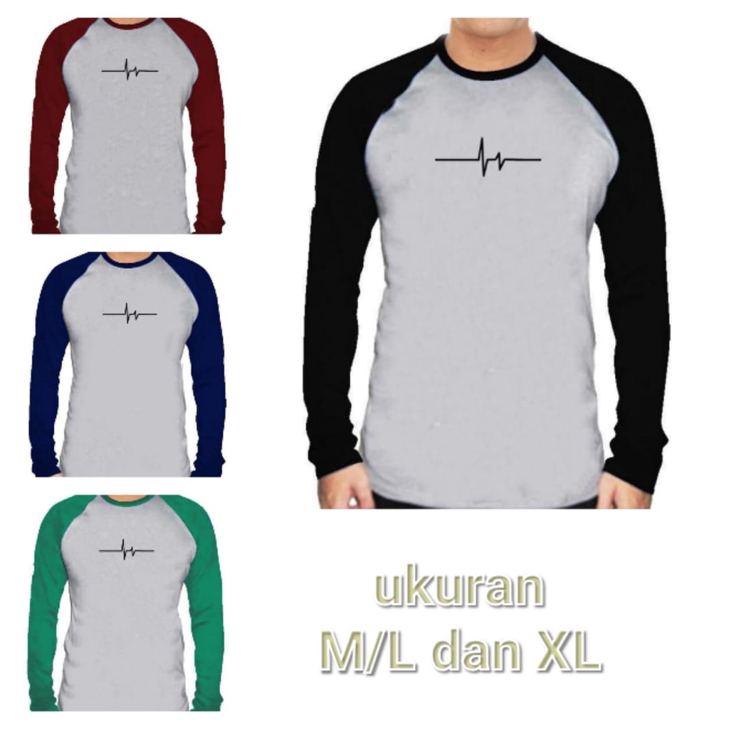 koas raglan DETAK  / kaos kekinian / kaos terlaris / baju lebaran - alipio fashion