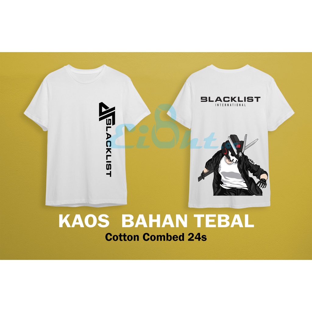 Kaos Baju Blacklist International New Style Logo Icon Blacklis Internatinal esport Mobile Legend