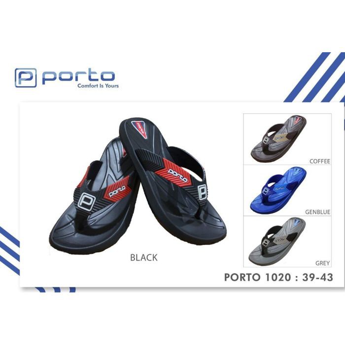 Sandal jepit porto pria dewasa 1020M - sandal karet pria porto
