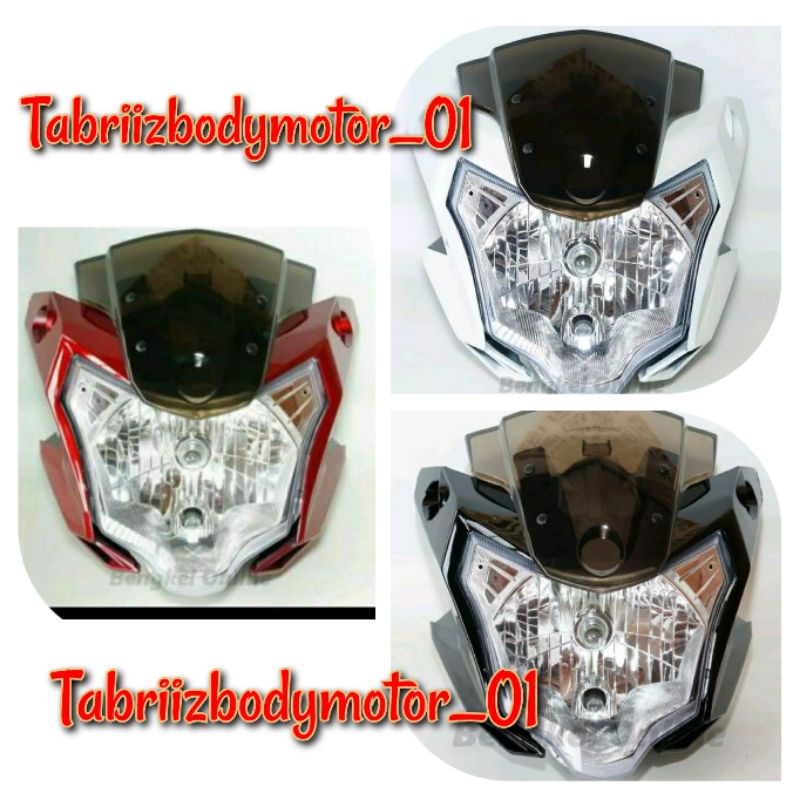 COVER BATOK KEPALA DEPAN & REFLEKTOR LAMPU MOTOR YAMAHA VIXION NEW ADVANCE NVA 2015 2016 TERLARIS