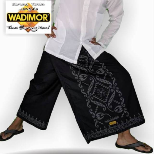 TERLARIS Celana Sarung WADIMOR Bali Motif Kembang Hitam Merah Coklat Biru Hijau