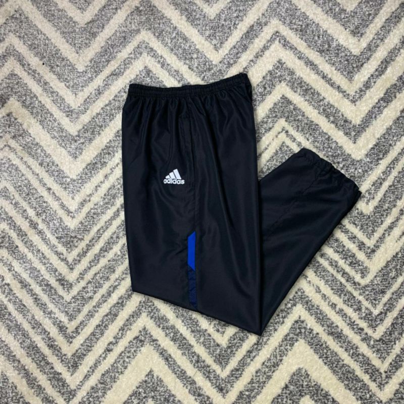 CELANA TRAINING PARASUT SPORT PRIA WANITA/BAWAHAN CELANA PANJANG OLAHRAGA RUNNING LARI COWOK CEWEK-C/P BLACK BLUE