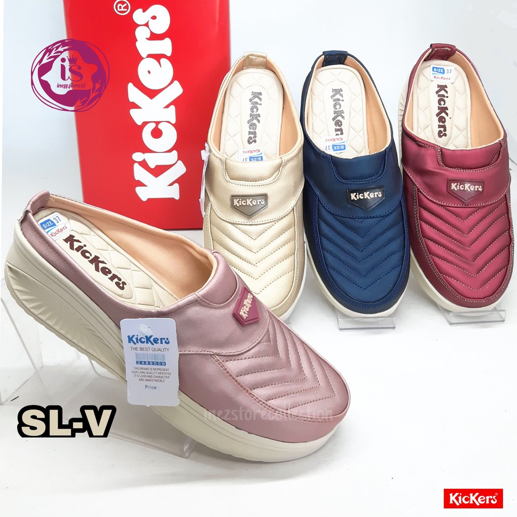 SEPATU WEDGES WANITA KICKERS KODE  SL-V MURAH BERKUALITAS