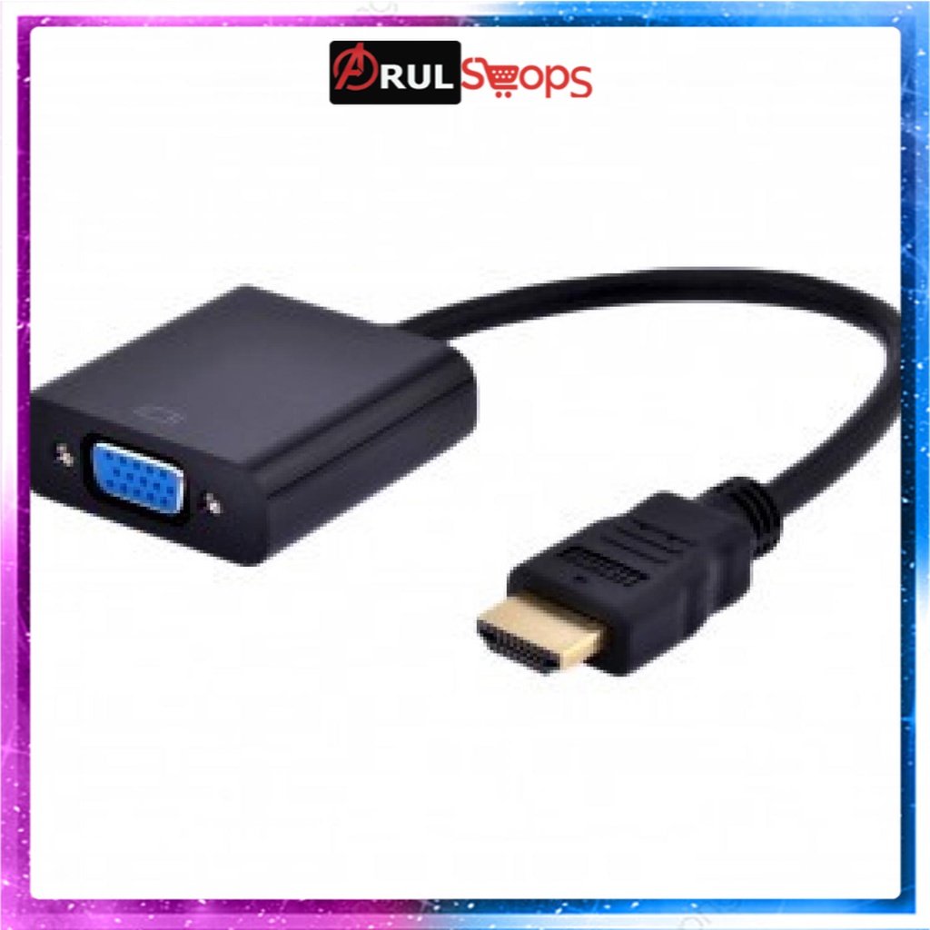 Taffware Kabel Adapter HDMI ke VGA Female - HD008