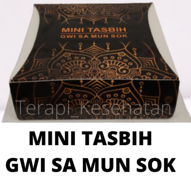 Tasbih Batu Gwisamunsok Black Jade Original Tasbih Azhikra Kalung Kesehatan