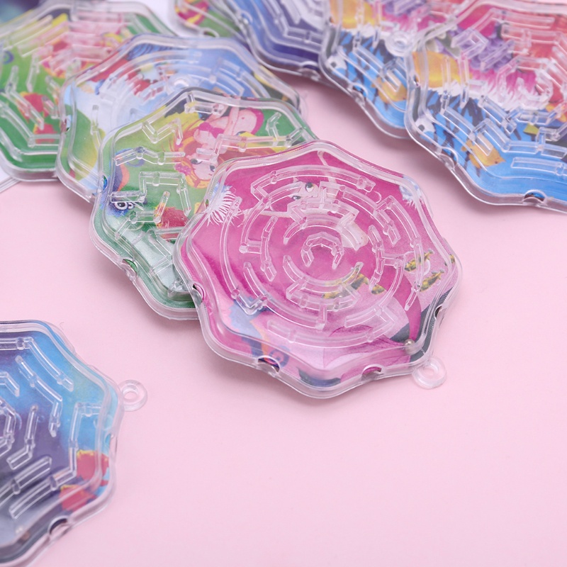 Mary 10Pcs Mainan Puzzle Speed Labirin Jejak Labirin Oktagon Ajaib Untuk Hadiah Anak Kids