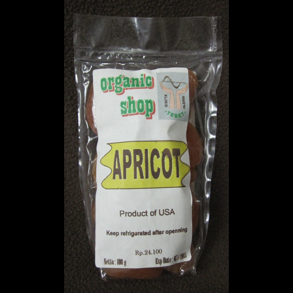 

Organic Shop - Apricot - 100 gr