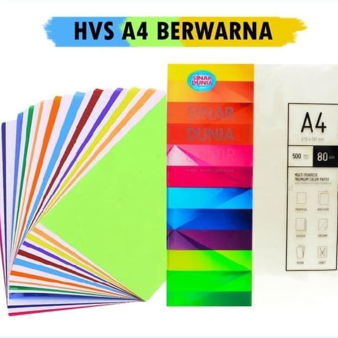 

KERTAS HVS WARNA A4 80 GSM