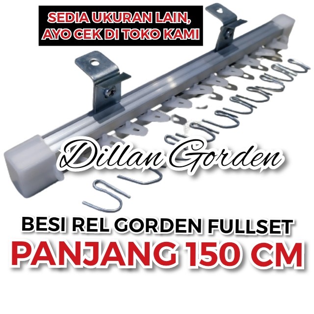 Besi Rel Gorden 150 Cm fullset