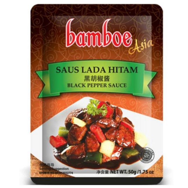 Bumbu Bamboe Saus Lada Hitam 50 GR /17.5oz