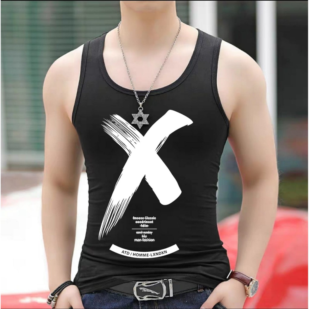 AMOSJKT28.SINGLET X/SINGLET DEWASA/SINGLET PRIA