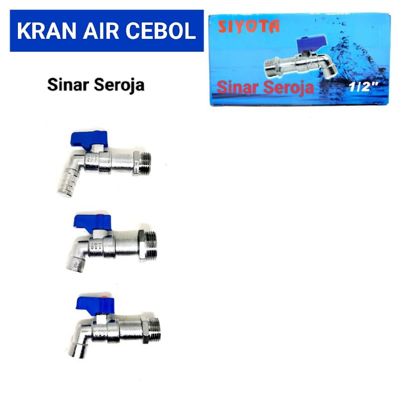 Keran air cebol/Kran air engkel biru/Keran air besi