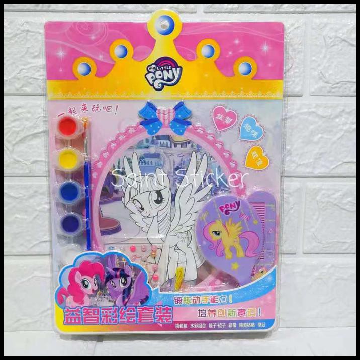 

Best Seller Drawing Canvas Kanvas Lukis Cat Air Sisir Cermin Karakter Little Pony