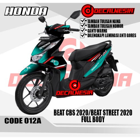 Decal Stiker Beat 2020 CBS Beat Street 2020 variasi PETRONAS