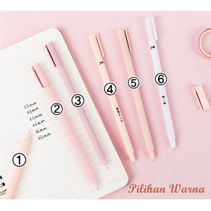 

Sale Creative Cute Simple Small Fresh Gel Pen Kawaii Quick Drying - Pink Terlaris
