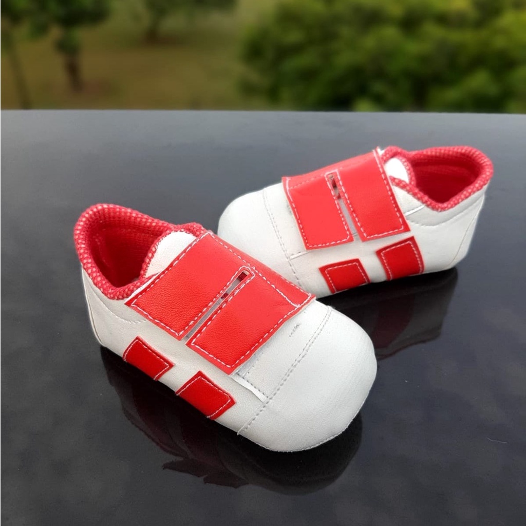 TOKOERS PRL07 Sepatu Bayi Prewalker Newborn anak 1_12 bulan - Motif garis