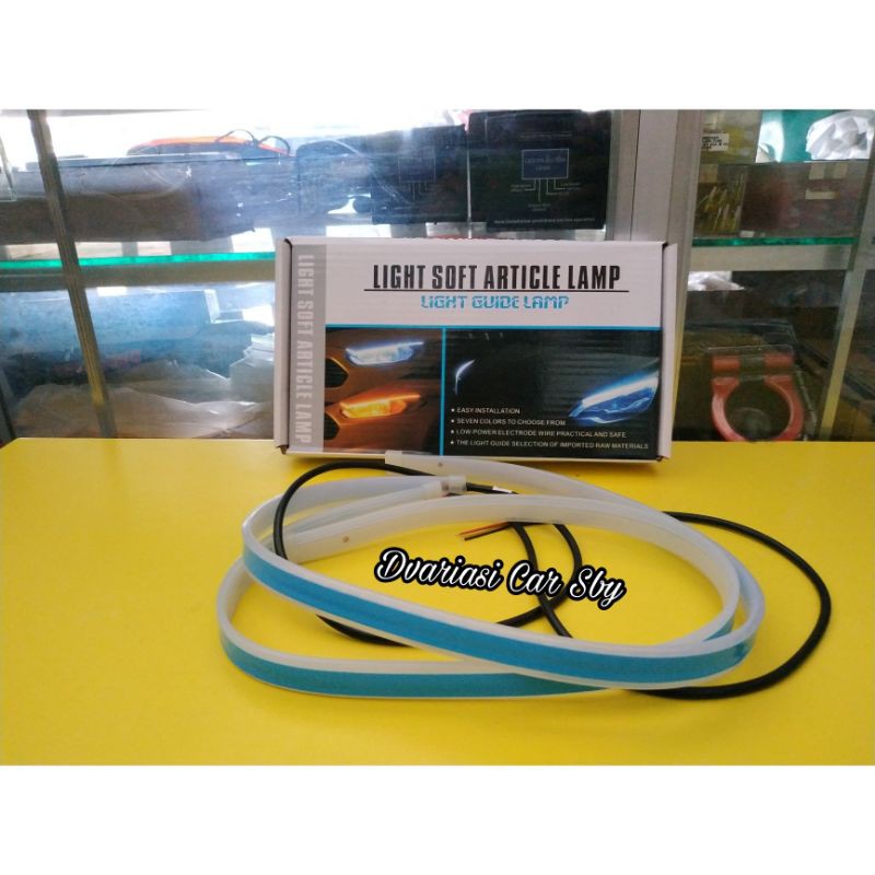 [ COD ] Lampu Alis Mobil 60Cm Ice Blue / Light Soft Article Lamp / Lampu Alis 60cm dan 45cm White Ic