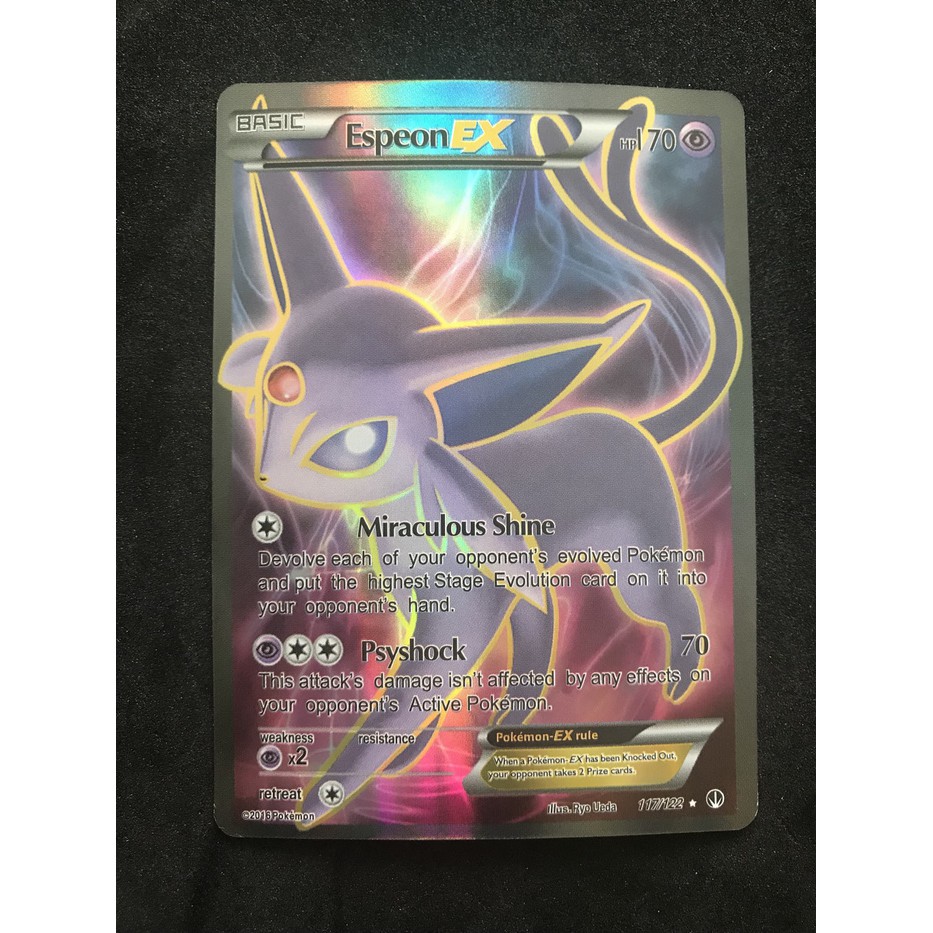 Kartu Pokemon TCG Sun&Moon Espeon EX (harga/kartu)