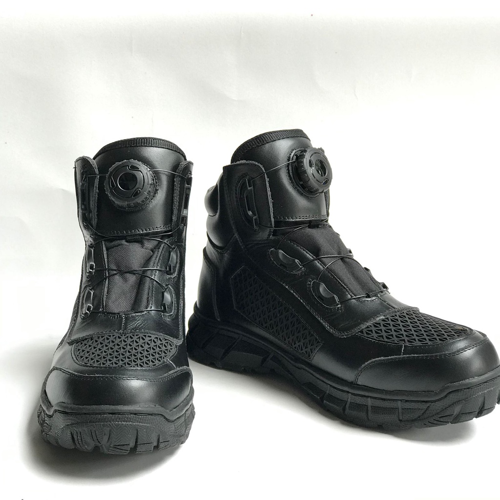 SEPATU PDH KULIT SAPI ASLI MERK SPARTA TALI PUTAR MODEL JARING TAWON