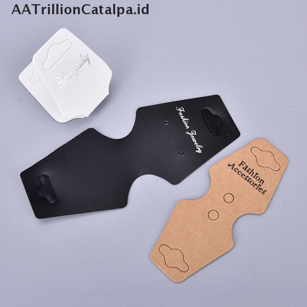 【AATrillionCatalpa】 50Pcs Jewelry Necklace Bracelet Hanging Holder Jewerly Display Paper Cards ID