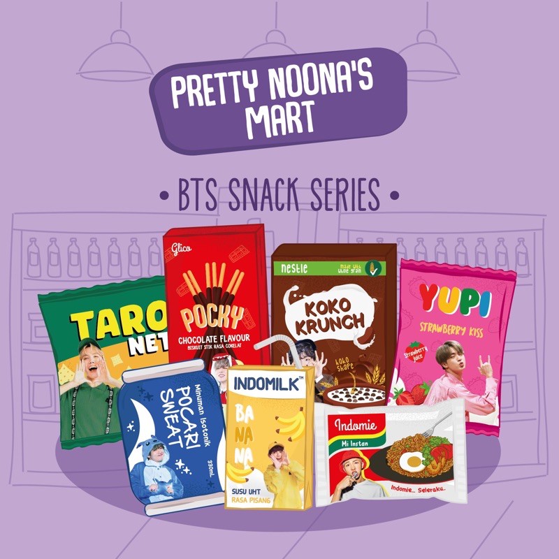 BTS SNACK SERIES KEYCHAIN SET
