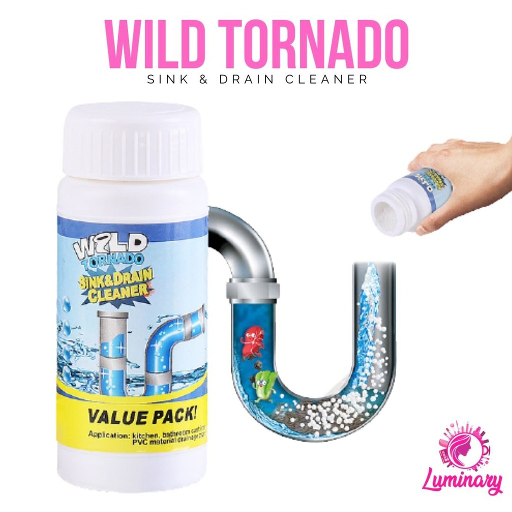 WILD TORNADO Pembersih Pipa Toilet Tersumbat/ Anti Mampet Wastafel/ Pembersih Pipa Saluran Air
